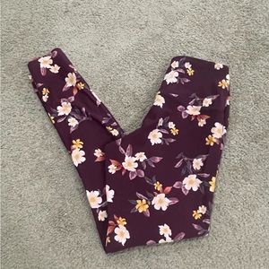 PINK Floral Leggings